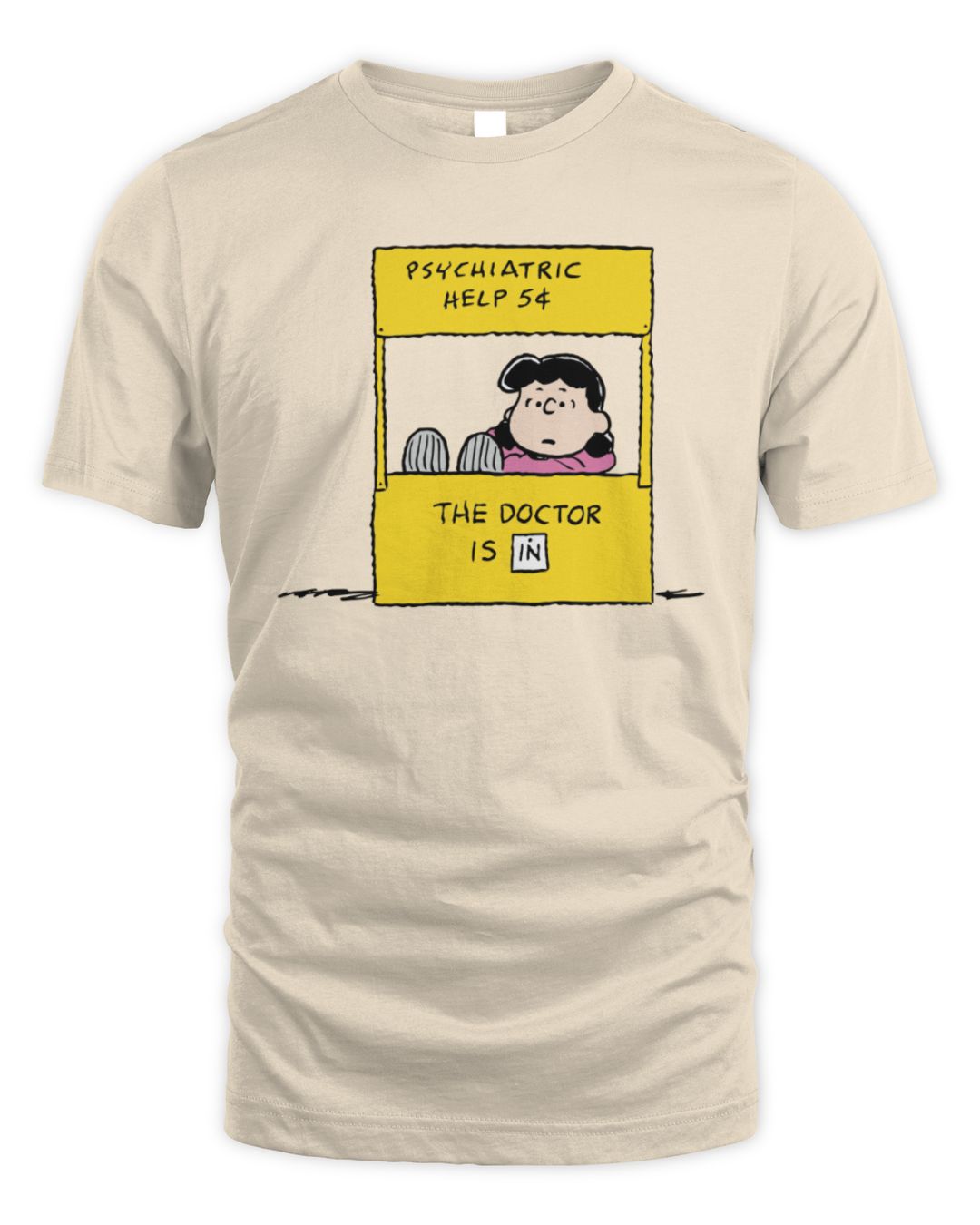 Peanuts Store Lucy Psychiatric Help Booth Shirt